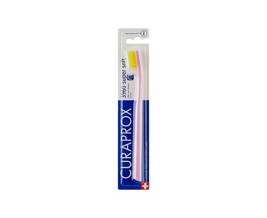 Зубна щітка Curaprox CS 3960 Super Soft Суперм'яка D 0.12 мм Червона з жовтою щетиною (CS 3960-10)