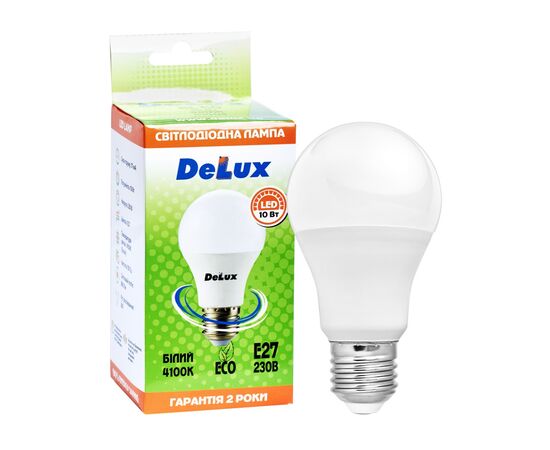 Лампочка Delux BL 60 10 Вт 4100K 220В E27 (90011739), изображение 2 Лампочка Delux BL 60 10 Вт 4100K 220В E27 (90011739), изображение 2
