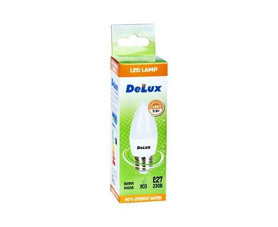 Лампочка Delux BL37B 5 Вт 4100K 220В E27 (90002757), изображение 3 Лампочка Delux BL37B 5 Вт 4100K 220В E27 (90002757), изображение 3
