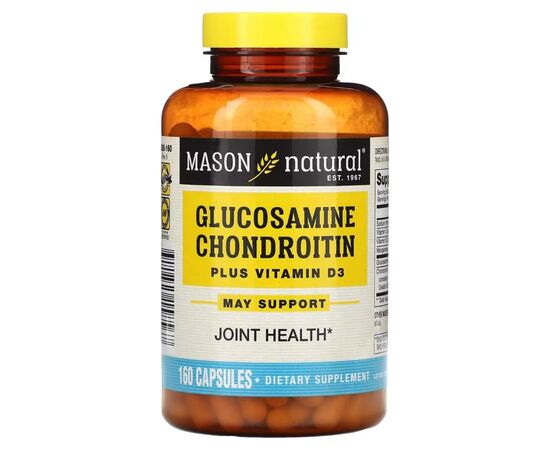 Витаминно-минеральный комплекс Mason Natural Глюкозамин, хондроитин и витамин D3, Glucosamine Chondroitin Plus Vitami (MAV-15856)
