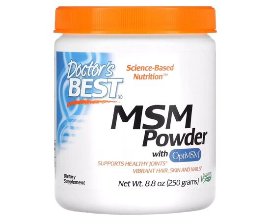 Витаминно-минеральный комплекс Doctor's Best МСМ в порошке, Метилсульфонилметан, MSM Powder with OptiMSM, 250 гр (DRB-00076)