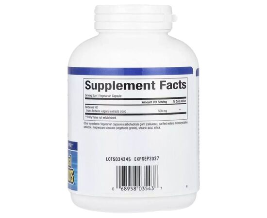 Витаминно-минеральный комплекс Natural Factors Берберин, 500 мг, WellBetX, Berberine, 120 вегетарианских капсул (NFS03543), изображение 2 Витаминно-минеральный комплекс Natural Factors Берберин, 500 мг, WellBetX, Berberine, 120 вегетарианских капсул (NFS03543), изображение 2
