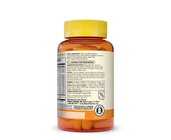 Вітамінно-мінеральний комплекс Mason Natural Мультивітаміни для нирок, Renal Multivitamin, 100 каплет (MAV18601), зображення 3 Вітамінно-мінеральний комплекс Mason Natural Мультивітаміни для нирок, Renal Multivitamin, 100 каплет (MAV18601), зображення 3