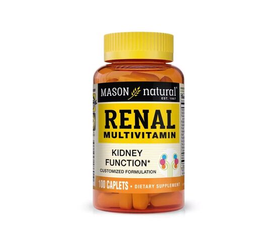Витаминно-минеральный комплекс Mason Natural Мультивитамины для почек, Renal Multivitamin, 100 каплет (MAV18601)