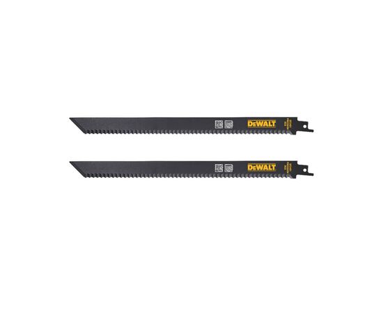 Полотно DeWALT для сабельной пилы, точный рез, 300 мм, шаг зубьев 6 TPI, 2 шт (DT2451), изображение 2 Полотно DeWALT для сабельной пилы, точный рез, 300 мм, шаг зубьев 6 TPI, 2 шт (DT2451), изображение 2