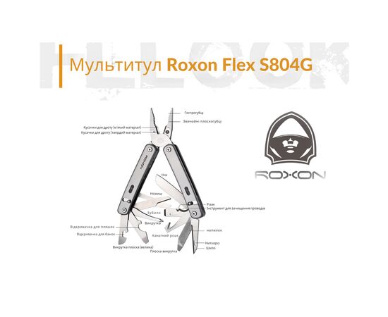 Мультитул Roxon Flex S804 (S804G), изображение 11 Мультитул Roxon Flex S804 (S804G), изображение 11