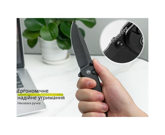 Нож Civivi Hyperpulse Darkwash Black Aluminum (C23087A-1), изображение 12 Нож Civivi Hyperpulse Darkwash Black Aluminum (C23087A-1), изображение 12