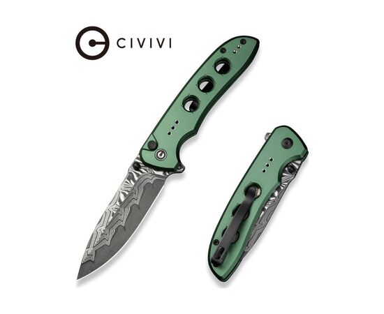 Нож Civivi Hyperpulse Damascus Red Aluminum (C23087A-DS1), изображение 9 Нож Civivi Hyperpulse Damascus Red Aluminum (C23087A-DS1), изображение 9