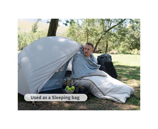 Спальный мешок Naturehike CNK2300SD022, світло-сірий (6976507667333), изображение 11 Спальный мешок Naturehike CNK2300SD022, світло-сірий (6976507667333), изображение 11