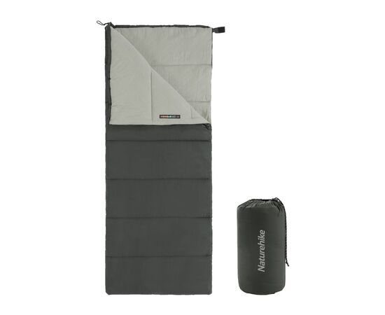 Спальний мішок Naturehike F150 NH22MSD05, правий, графіт (6927595797747-R)