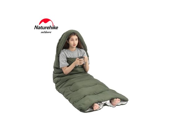 Спальный мешок Naturehike Y150L NH21MSD08, лівий, темно-зелений (6975641888758), изображение 2