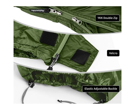 Спальный мешок Naturehike CWM295 CNK2300SD013, зелений (6976023920882), изображение 3