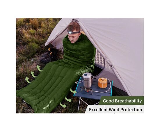 Спальный мешок Naturehike CWM295 CNK2300SD013, зелений (6976023920882), изображение 4