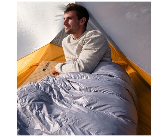 Спальный мешок Naturehike CW400 NH18C400-D, p-р L, жовто-сірий (6976507666848), изображение 6 Спальный мешок Naturehike CW400 NH18C400-D, p-р L, жовто-сірий (6976507666848), изображение 6