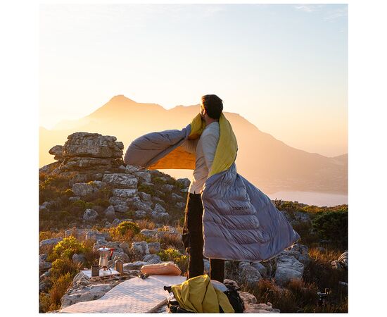 Спальный мешок Naturehike CW400 NH18C400-D, p-р L, жовто-сірий (6976507666848), изображение 7 Спальный мешок Naturehike CW400 NH18C400-D, p-р L, жовто-сірий (6976507666848), изображение 7