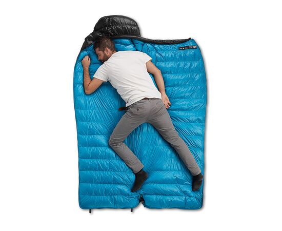 Спальный мешок Naturehike CW400 NH18C400-D, p-р L, чорно-блакитний (6976507666831), изображение 6 Спальный мешок Naturehike CW400 NH18C400-D, p-р L, чорно-блакитний (6976507666831), изображение 6