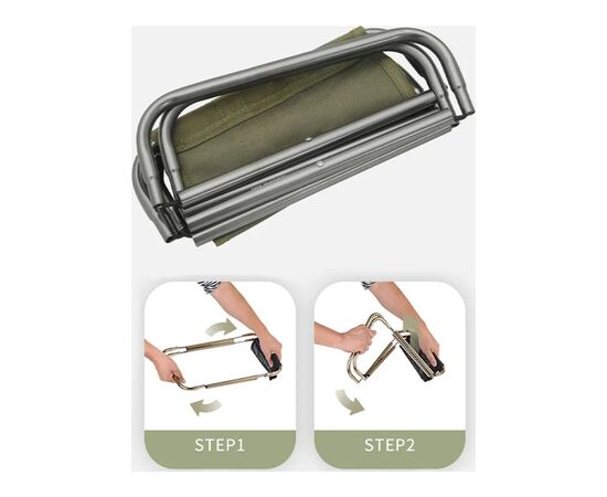 Стул складной Naturehike Easy Wild NH17Z012-L, зелений (6927595721384), изображение 4