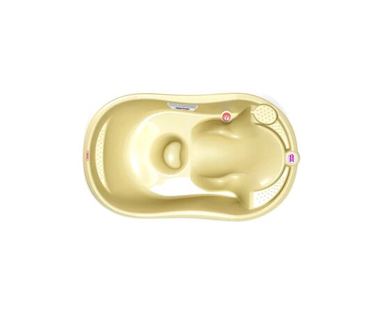Ванночка Ok Baby Onda с анатомической горкой и термодатчиком, желтый (38231300), изображение 2 Ванночка Ok Baby Onda с анатомической горкой и термодатчиком, желтый (38231300), изображение 2