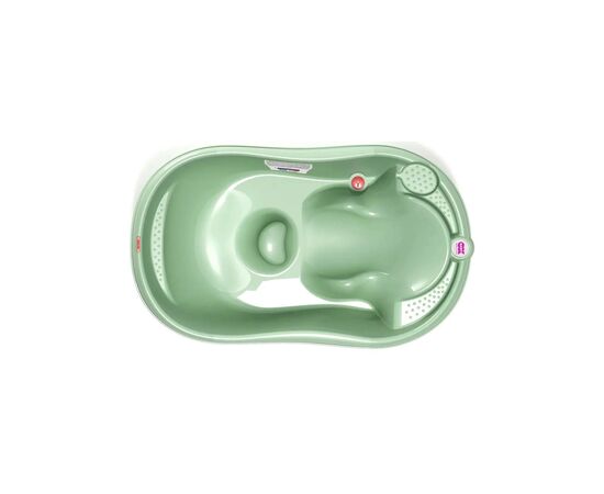 Ванночка Ok Baby Onda с анатомической горкой и термодатчиком, зеленый (38231200), изображение 2 Ванночка Ok Baby Onda с анатомической горкой и термодатчиком, зеленый (38231200), изображение 2