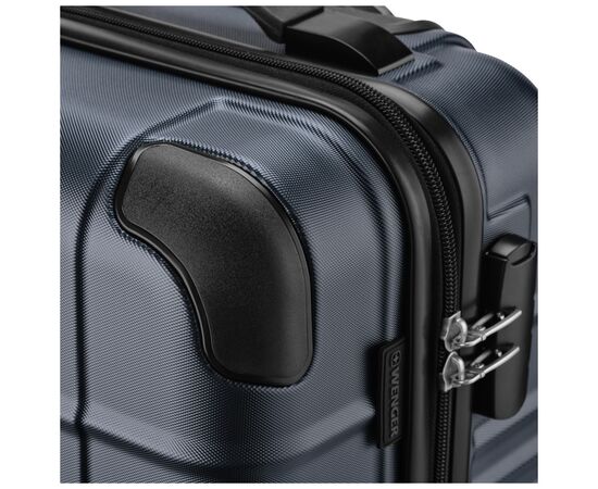 Чемодан Wenger Amplar, мала, пластик, 4 колеса, синя (653144), изображение 9 Чемодан Wenger Amplar, мала, пластик, 4 колеса, синя (653144), изображение 9