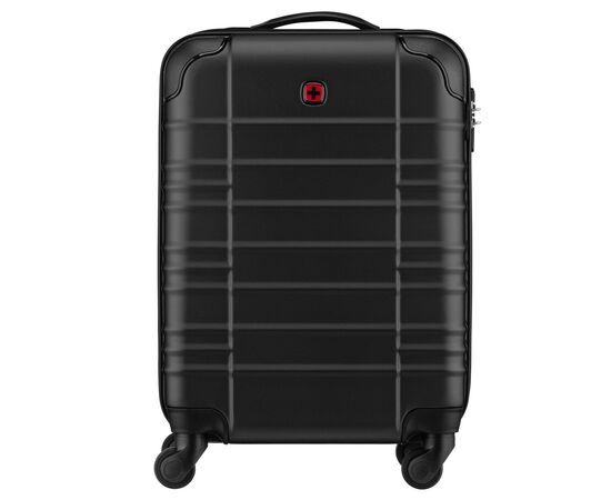 Чемодан Wenger Amplar, мала, пластик, 4 колеса, чорна (653143), изображение 4 Чемодан Wenger Amplar, мала, пластик, 4 колеса, чорна (653143), изображение 4