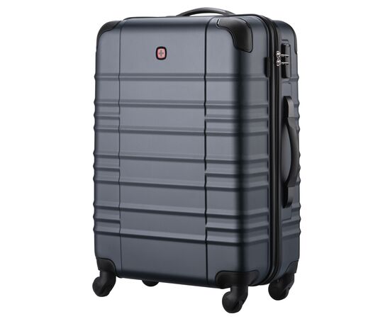 Валіза Wenger Amplar, середня, пластик, 4 колеса, синя (653147), зображення 2 Валіза Wenger Amplar, середня, пластик, 4 колеса, синя (653147), зображення 2