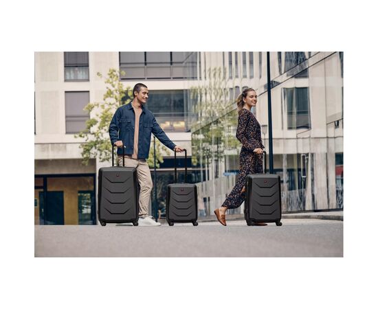 Чемодан Wenger Prymo, середня, пластик, 4 колеса, чорна (612537), изображение 2 Чемодан Wenger Prymo, середня, пластик, 4 колеса, чорна (612537), изображение 2