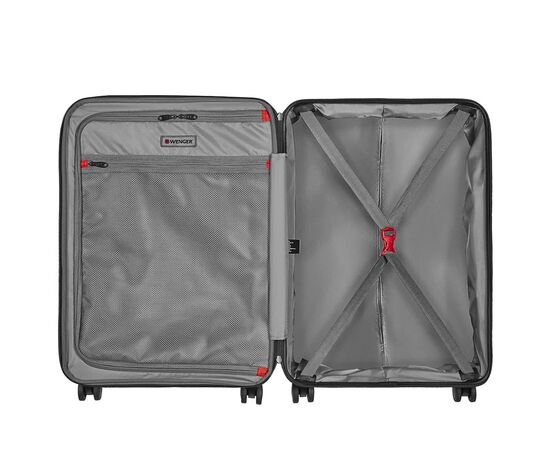 Набор чемоданов Wenger Legacy 3 в 1 (S,M,L) пластик, 4 колеса, червоний (612532), изображение 3 Набор чемоданов Wenger Legacy 3 в 1 (S,M,L) пластик, 4 колеса, червоний (612532), изображение 3