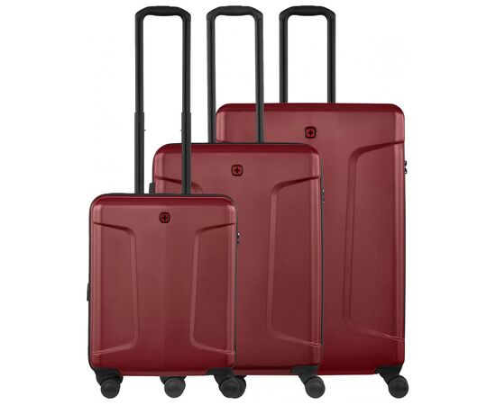 Набір валіз Wenger Legacy 3 в 1 (S,M,L) пластик, 4 колеса, червоний (612532)
