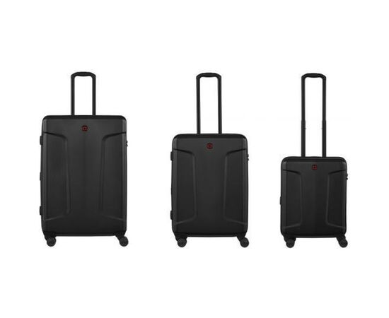 Набор чемоданов Wenger Legacy 3 в 1 (S,M,L) пластик, 4 колеса, чорний (612530), изображение 8 Набор чемоданов Wenger Legacy 3 в 1 (S,M,L) пластик, 4 колеса, чорний (612530), изображение 8