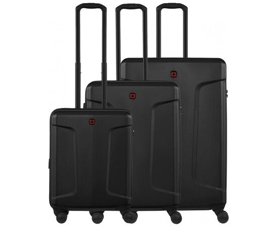 Набір валіз Wenger Legacy 3 в 1 (S,M,L) пластик, 4 колеса, чорний (612530)