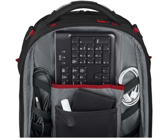 Рюкзак для ноутбука Wenger 17.3" Tech, PlayerOne, Gaming, Black (611650), изображение 9 Рюкзак для ноутбука Wenger 17.3" Tech, PlayerOne, Gaming, Black (611650), изображение 9