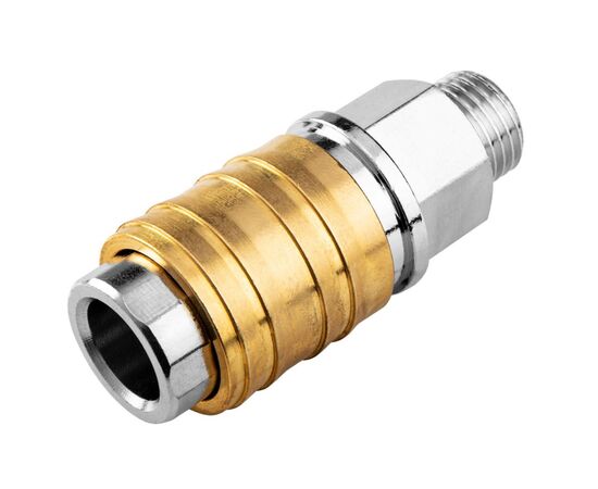 Коннектор для шланга Neo Tools муфта быстросъемная пневматическая, 1/4", 16бар, нержавеющая сталь, латунь (12-635), изображение 3 Коннектор для шланга Neo Tools муфта быстросъемная пневматическая, 1/4", 16бар, нержавеющая сталь, латунь (12-635), изображение 3