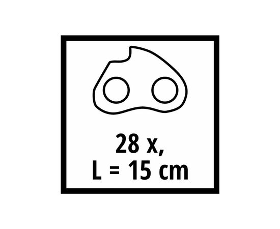 Ланцюг Einhell 15см 1.0мм 3/10" (4500174), зображення 2 Ланцюг Einhell 15см 1.0мм 3/10" (4500174), зображення 2