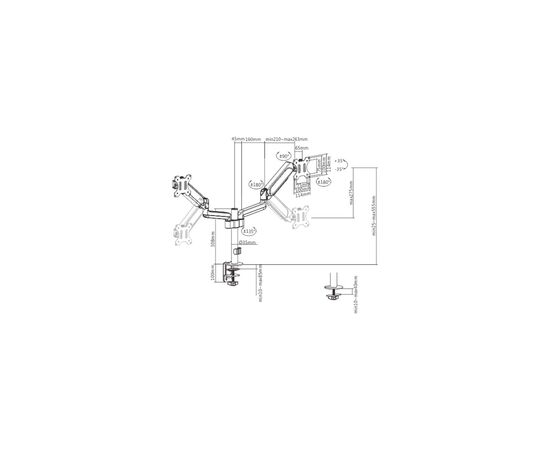 Кронштейн Gembird MA-DA2P-01, зображення 2