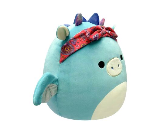 Мягкая игрушка Squishmallows Дракон в бандане 19 см (SQCR04125), изображение 3 Мягкая игрушка Squishmallows Дракон в бандане 19 см (SQCR04125), изображение 3