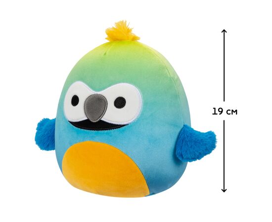 Мягкая игрушка Squishmallows Макао Баптиз 19 см (SQCR04120), изображение 2 Мягкая игрушка Squishmallows Макао Баптиз 19 см (SQCR04120), изображение 2