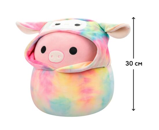 Мягкая игрушка Squishmallows Поросенок Питер 30 см, в одежде (SQER00931), изображение 2
