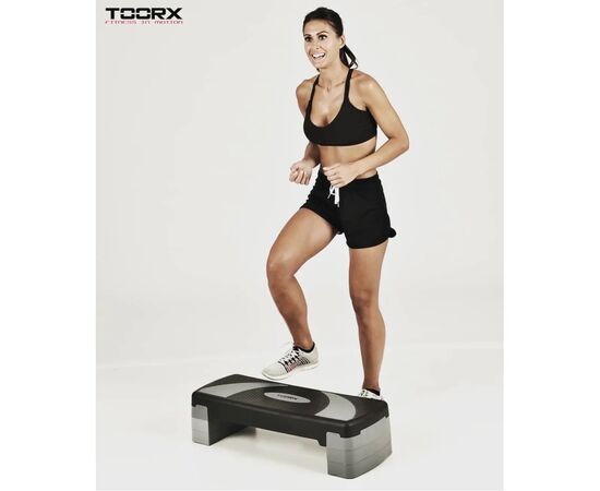 Степ-платформа Toorx Active 3-ступінчаста 78 х 28 х 10-15-20 см (AHF-024) (931110), изображение 4 Степ-платформа Toorx Active 3-ступінчаста 78 х 28 х 10-15-20 см (AHF-024) (931110), изображение 4