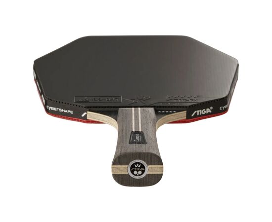 Ракетка для настольного тенниса Stiga Pro Carbon Plus Cybershape 5 Star FL (1215-0401-35) (931184), изображение 4 Ракетка для настольного тенниса Stiga Pro Carbon Plus Cybershape 5 Star FL (1215-0401-35) (931184), изображение 4
