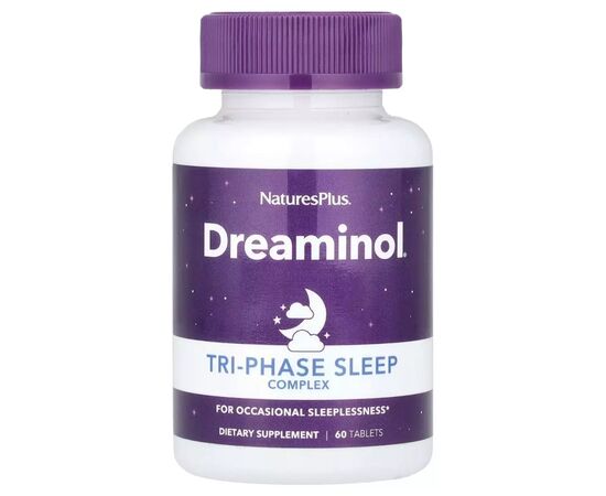 Витаминно-минеральный комплекс Natures Plus Трехфазный комплекс для сна, Tri-Phase Sleep Complex, 60 таблеток (NAP-47595)