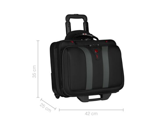 Сумка для ноутбука Wenger 16" Granada, Wheeled Case, Black (600659), изображение 8 Сумка для ноутбука Wenger 16" Granada, Wheeled Case, Black (600659), изображение 8