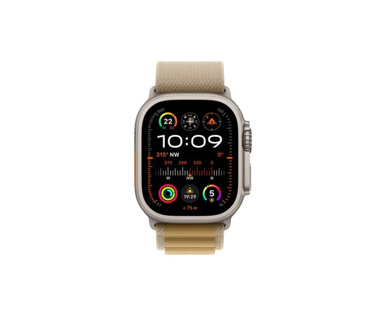 Смарт-годинник Apple Watch Ultra 2 2024 GPS + Cellular 49mm Natural Titanium Case with Tan Alpine Loop - Small (MX4E3UL/A), зображення 2 Смарт-годинник Apple Watch Ultra 2 2024 GPS + Cellular 49mm Natural Titanium Case with Tan Alpine Loop - Small (MX4E3UL/A), зображення 2