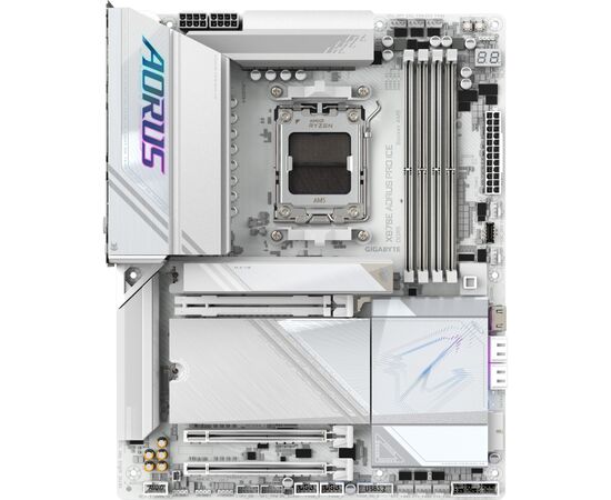 Материнская плата GIGABYTE X870E AORUS PRO ICE, изображение 2 Материнская плата GIGABYTE X870E AORUS PRO ICE, изображение 2