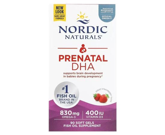 Жирные кислоты Nordic Naturals ДГК (докозагексаеновая кислота) для беременных, вкус к (NOR-01753)