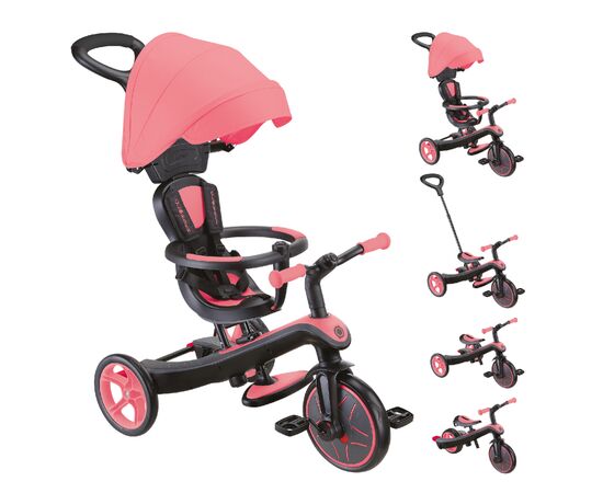 Детский велосипед Globber Explorer Trike 4 в 1, розовый (634-110), изображение 9 Детский велосипед Globber Explorer Trike 4 в 1, розовый (634-110), изображение 9