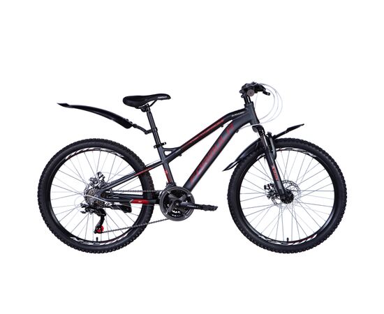 Велосипед Formula 24" Blackwood 1.0 AM DD рама-12,5" Al чорно-червоний 2024 (OPS-FR-24-402)
