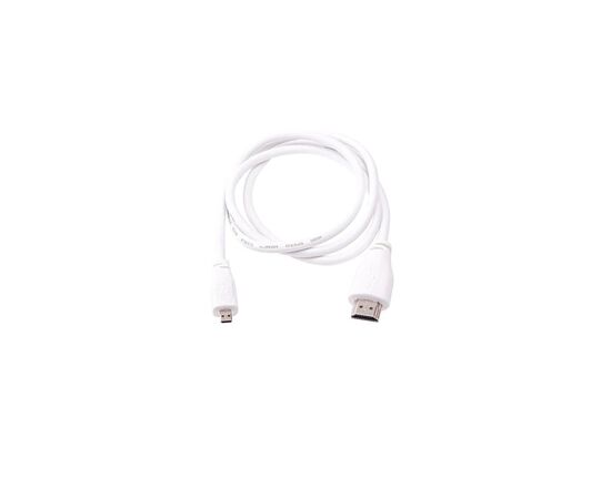 Додаткове обладнання до промислового ПК Raspberry Pi Кабель microHDMI-HDMI для Raspberry Pi 1м офіційний білий (SC0358), зображення 2 Додаткове обладнання до промислового ПК Raspberry Pi Кабель microHDMI-HDMI для Raspberry Pi 1м офіційний білий (SC0358), зображення 2