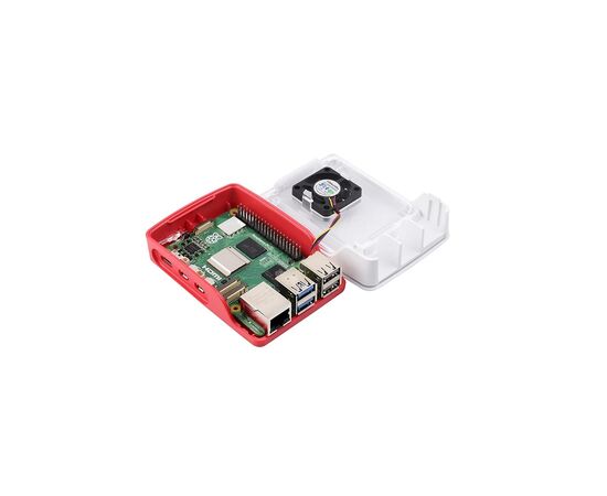 Додаткове обладнання до промислового ПК Raspberry Pi Корпус червоно-білий для Raspberry Pi 5 офіційний (SC1159), зображення 3 Додаткове обладнання до промислового ПК Raspberry Pi Корпус червоно-білий для Raspberry Pi 5 офіційний (SC1159), зображення 3