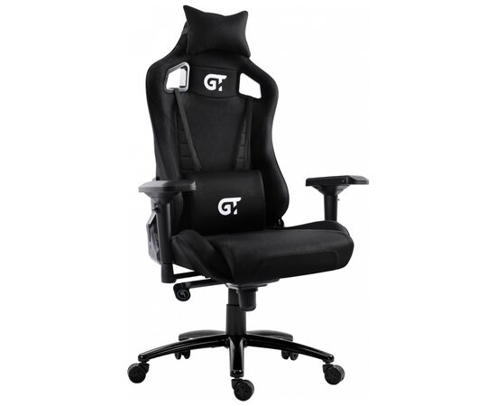 Кресло игровое GT Racer X-5113F Black (X-5113F Fabric Black), изображение 2 Кресло игровое GT Racer X-5113F Black (X-5113F Fabric Black), изображение 2